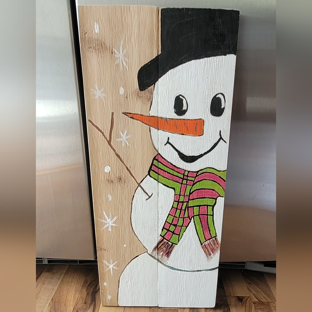 Festive Snowman And Angel